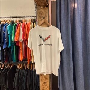 Vintage Fruit Of The Loom Corvette White T-Shirt